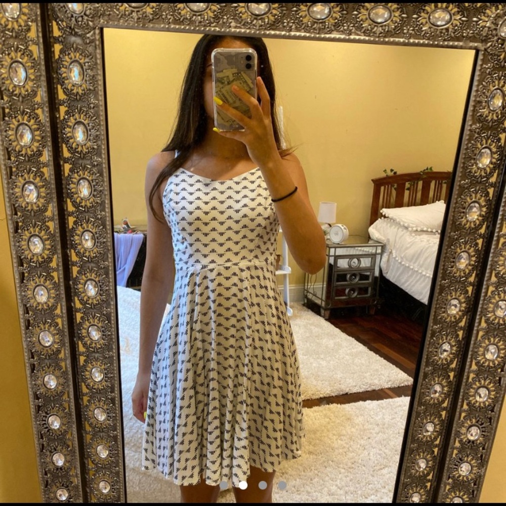 Cute black and white patterned dress